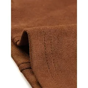 Allegra K Women's Faux Suede Casual Blazer for Work