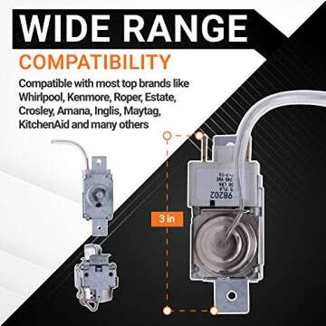 BlueStars 2198202 Refrigerator Cold Control Thermostat Replacement Compatible with Whirlpool & Kenmo...