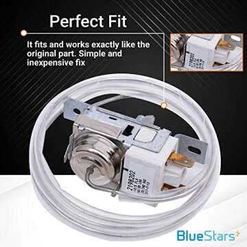 Reliable BlueStars 2198202 Refrigerator Thermostat Replacement