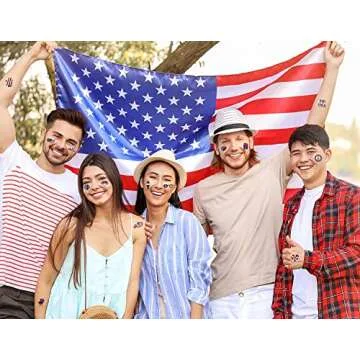 Eruclol 4th of July Temporary Tattoos for Celebrations