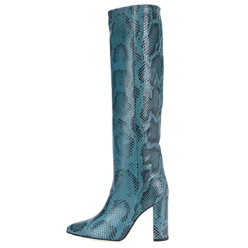 Goolita Women's Knee High Snakeskin Boots - Stylish Comfort