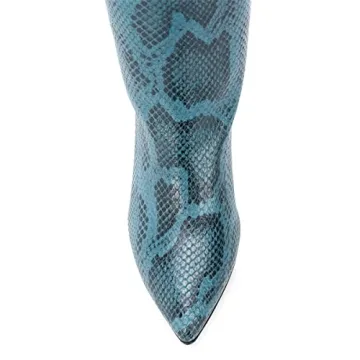 Goolita Women's Knee High Snakeskin Boots - Stylish Comfort