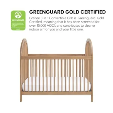 Soho Baby Everlee 3-in-1 Crib in Honey Wood - Stylish & Safe