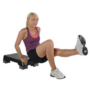 Stamina Aerobic Step: Adjustable, Durable & Portable Fitness Tool