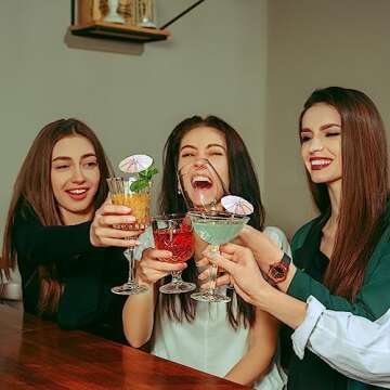 50 Pieces Cocktail Umbrellas Mini Paper Cocktail Picks Drink Umbrellas Parasol for Drinks Paper Umbrella with Wood Toothpicks for Summer Rainbow Lemon Cupcake Toppers Umbrella Party Decorations