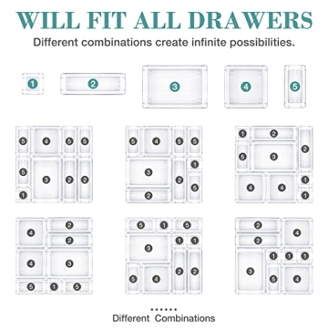 16 PCS Drawer Organizer Set for Ultimate Organization