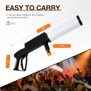 Smoke Machine CO2 Fog Machine with RGB Lights - Perfect for Parties & Events