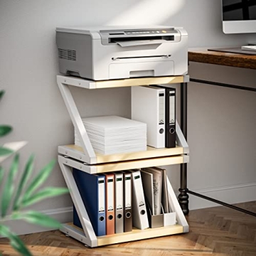 HUANUO Printer Stand with Versatile 2 Tier Storage
