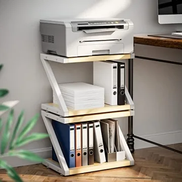 HUANUO Printer Stand with Versatile 2 Tier Storage