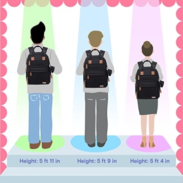 iniuniu Diaper Bag Backpack with Changing Pad and Pouch