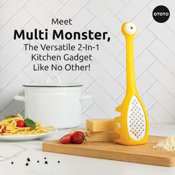 OTOTO Pasta Spoon & Spaghetti Spoon - Cooking Gadgets, Cooking Gifts, Cool Kitchen Gadgets, Cool Gif...