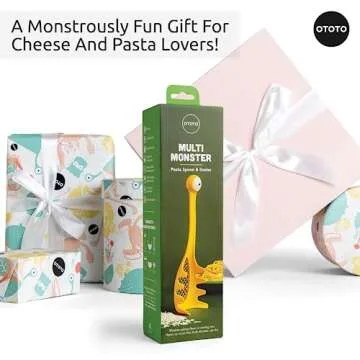 OTOTO Pasta Spoon & Spaghetti Spoon - Cooking Gadgets, Cooking Gifts, Cool Kitchen Gadgets, Cool Gifts, Cute Kitchen Accessories, Funny Gifts, Random Stuff