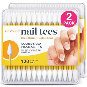 Fran Wilson NAIL TEES Cotton Tips 120 Count - Ultimate Nail Tool