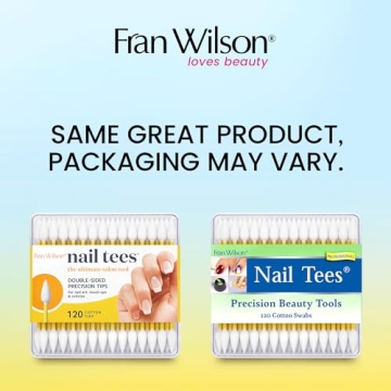 Fran Wilson NAIL TEES Cotton Tips 120 Count for Nails and Makeup