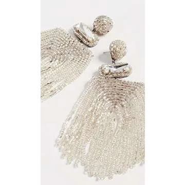 Handcrafted Deepa Gurnani Jody Earrings in Silver