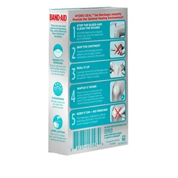 Band-Aid Hydro Seal Waterproof Adhesive Bandages for Wounds