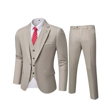 Affordable MY’S Men's 3 Piece Slim Fit Suit Set
