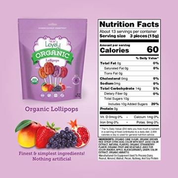 Lovely Candy Co. Organic Lollipops - Guilt-Free Sweet Indulgence