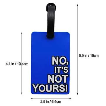 Mziart Funny Luggage Tags Set 6 Stylish Travel ID Tags