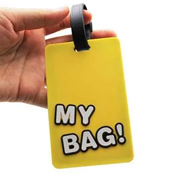 Mziart Funny Luggage Tags Set 6 Stylish Travel ID Tags