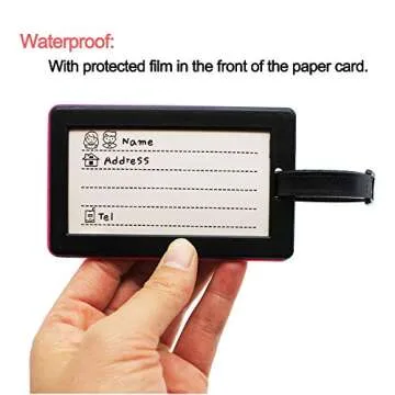 Mziart Funny Luggage Tags Set 6 Stylish Travel ID Tags