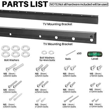 AENTGIU Studless TV Wall Mount, Heavy Duty Drywall TV Bracket Hanger for 32-75 inch Flat Screen TVs, No Stud, No Drill, No Anchors, Easy Install with All Hardware