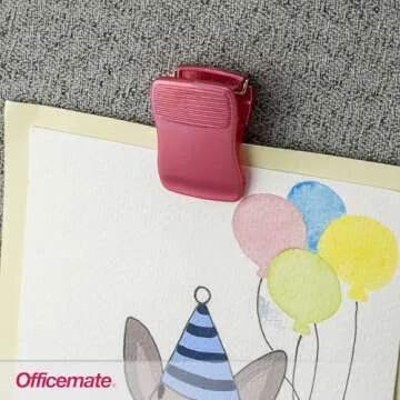 Officemate Cubicle Clips, Metallic, Box Of 24