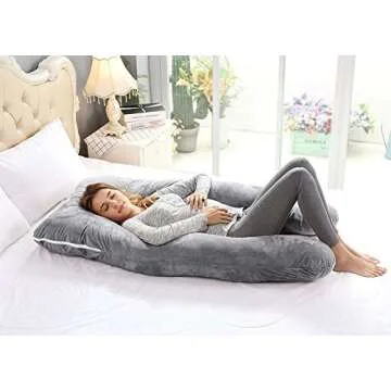 AngQi U Shaped Pregnancy Pillow for Ultimate Comfort