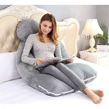 AngQi U Shaped Pregnancy Pillow for Ultimate Comfort