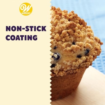 Wilton Non-Stick Jumbo Muffin Pan 2 Pack for Perfect Baking