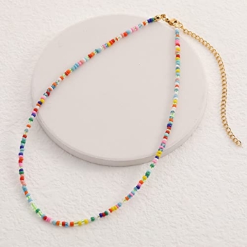 Colorful Wellike Beaded Choker Necklace Gift for Women