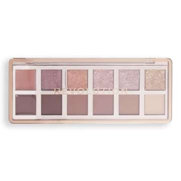 Revolution True Icon Bronze Eyeshadow Palette - 12 Ultra-Pigmented, Vegan & Cruelty-Free