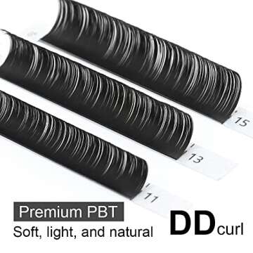 NAGARAKU Individual Lashes - Soft & Lightweight Eyelash Extensions