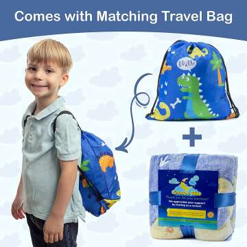 Glow in The Dark Dinosaur Blanket for Kids