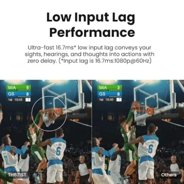 BenQ TH575 | 1080P Gaming Projector | 3800 Lumens | Low Latency with Enhanced Game-Mode | High Contrast Rec.709 | 3D Ready, Auto Vertical Keystone, 1.1x Zoom | Home HD Cinema Entertainment