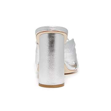 LOEFFLER RANDALL Women's Coco-MGT Heeled Sandal, Silver