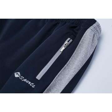 Gopune Men's Full Zip Athletic Tracksuit for Jogging