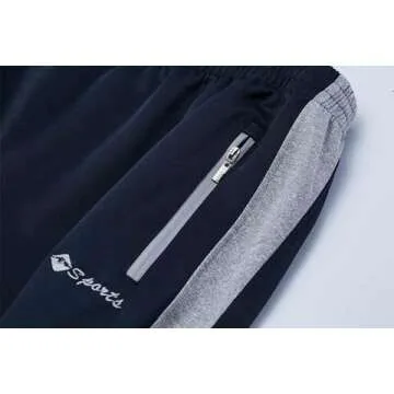 Gopune Men's Full Zip Athletic Tracksuit for Jogging