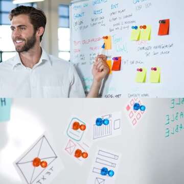 HongyiTime 90 PCS Colorful Strong Magnetic Push Pin Magnets