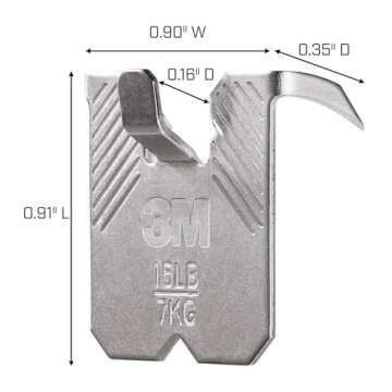 3M CLAW(TM) Heavyweight Picture Hangers - 6 Pack Solutions