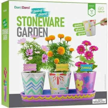 Kids Gardening Kit - Paint & Plant Fun for Ages 4-12