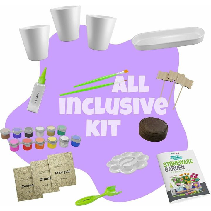 Kids Gardening Kit - Paint & Plant Fun for Ages 4-12