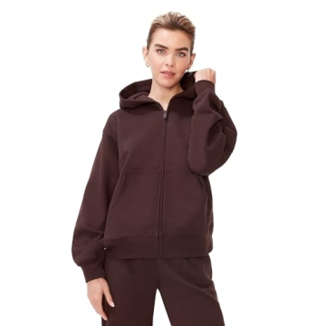KUT & SO Zip Hoodie for Women – Oversized Boyfriend Fit – Cozy Loungewear