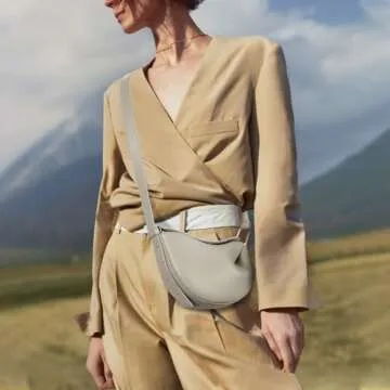 Crescent Crossbody Bags Dumpling PU Shoulder Bag Purses Small Trendy Designer Luxury Faux Leather Ho...