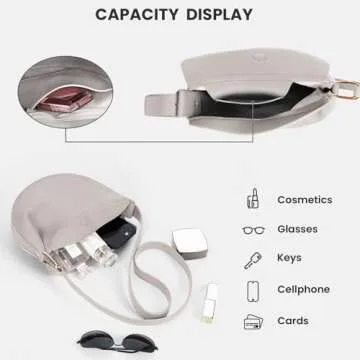 Crescent Crossbody Bag - Stylish Vegan Leather Purse