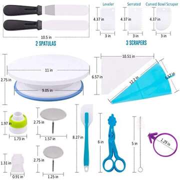 Complete Cake Decorating Kit with 132 Supplies for Beginners