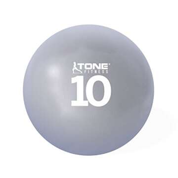 Tone Fitness HHKC-TN010 Soft Weighted Toning Ball, 10 lb