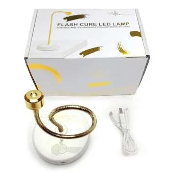 ALLKEM Gooseneck LED Nail Lamp - Rechargeable & Portable