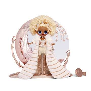 L.O.L. Surprise! Holiday OMG 2021 Collector NYE Queen Fashion Doll with Gold Fashions, Accessories, ...