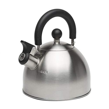 Primula Stewart Whistling Tea Kettle - 1.5 Quart Stainless Steel Quick Boil